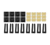 PATIKIL Kit di Bilanciamento per Pale Ventilatore a Soffitto, 8 Set Include 8pz Clip Bilanciamento in Plastica e 8pz 5G e 12pz 3G Pesi per Ventilatore a Soffitto, Tono Oro/Nero