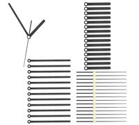 PATIKIL Kit di lancette per orologio, 16 set di lancette in alluminio, meccanismo di ricambio per riparazione fai da te camera da letto, soggiorno, decorazione per la casa, stile nero 5