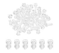 PATIKIL Kit Viti Acrilico Trasparente M6x15mm e Dadi Esagonali, 30 Set Viti a Testa Rotonda Phillips Plastica Pc per Accessori Macchine, Trasparenti