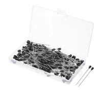 PATIKIL Lacrima Perle Testa Spille, 300pz Corpetto Spille 1,8" Cucito Dritto Spille per Tessuto, Decorativi, Gioielli Fai-da-te, Cucito, Nero