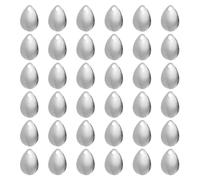 PATIKIL Lame Esche da Pesca 0.9x0.6", Confezione da 50 Esca a Foglia di Salice per Esche Fai-Da-Te, Argento