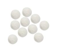 PATIKIL Lana Feltro Palline Perline Lana Feltro Lana Tessuto 2cm 20mm Bianco per Casa Artigianato Artigianato Progetto Fai-da-Te 10pz