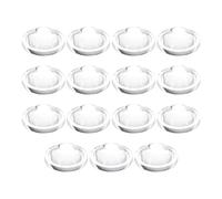 PATIKIL Lente Convessa Piatta Diametro 25mm, 15 Pz Altezza 8mm PMMA Acrilica Lente Ottica Convessa Condensatore LED con Bordo per Torcia Auto Bicicletta Faretto Proiettore, Trasparente