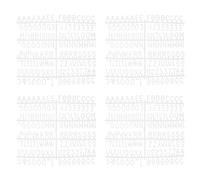 PATIKIL Letter Board da 3/4 Pollice, Solo Lettere, 7 Pz 1029 Lettere in Feltro per Letter Boards Universali per Lavagna Lettere in Plastica Cambiabile, Bianco
