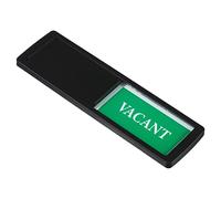 PATIKIL Libero/Occupato Cartello, Scorrevole Porta Indicatore Magnetico Adesivo Privacy Cartello per Ufficio Conferenza Hotel Bagno, Nero