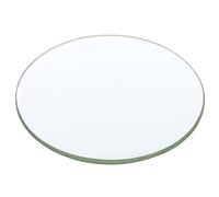 PATIKIL Lunghezza Focale 300mm Doppia Lente Convessa Diametro 100mm Altezza 11mm Vetro Ottico Bordi Rotondi Lucidi Lente per Esperimento Fisica Chiaro