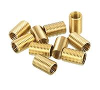 PATIKIL M10 a M8 Filettatura Adattatore Manicotto Riduzione Dado, 10pz 15mm Filettato Cavo Tubo Adattatore Ottone Accoppiatore Connettore Tubo Raccordo