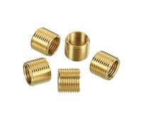 PATIKIL M12 a M10 Filettatura Adattatore Manicotto Riduzione Dado, 5pz 10mm Filettato Cavo Tubo Adattatore Ottone Accoppiatore Connettore Tubo Raccordo