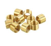PATIKIL M14 a M12 Filettatura Adattatore Manicotto Riduzione Dado, 10pz 10mm Filettato Cavo Tubo Adattatore Ottone Accoppiatore Connettore Tubo Raccordo