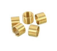 PATIKIL M14 a M12 Filettatura Adattatore Manicotto Riduzione Dado, 5pz 10mm Filettato Cavo Tubo Adattatore Ottone Accoppiatore Connettore Tubo Raccordo