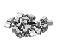 PATIKIL M2.5x5mm+4mm Maschio-Femmina Esagono Stallo, 20pz Inossidabile Acciaio PCB Distanziatori Viti per Schede Madri, Computer Custodie, Circuiti Schede, Elettronica
