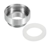PATIKIL M22*1.0 Maschio M26*1.0 Femmina Filettatura Rubinetto Adattatore, Cromato Aeratore Connettore Raccordo per Giardino Tubo flessibile Acqua Filtro, Argento