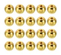 PATIKIL M3 x 9mm Dadi a Sfera Pomelli, Pz20 Tappi a Sfera Perforazione Acciaio Maniglia Foro Cieco Decorazione Dado Lampada Mobili o Progetto Fai-Da-Te, Oro Elettroforesi