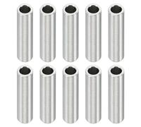PATIKIL M4 Distanziali in Acciaio Inossidabile, 10pz Distanziatore Metallico Acciaio Inossidabile 4,1mm ID x 6mm OD X20mm L Vite Rotondo per 5/32" M4 Bulloni a Vite
