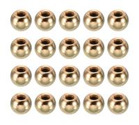 PATIKIL M4 x 9mm Dadi a Sfera Pomelli, Pz30 Tappi a Sfera Perforazione Acciaio Maniglia Foro Cieco Decorazione Dado Lampada Mobili o Progetto Fai-Da-Te, Tonalità Oro