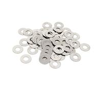 PATIKIL M5x12mmx0.5mm Rotonda Piatta Rondella,100pz Acciaio Inox Guarnizioni per Bullone Vite, Argento Tono