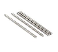 PATIKIL M6 150mm Lunghezza 304 Inox Acciaio Completamente Filettata Asta Barra Borchie Ferramenta,Argento Tono 5pz