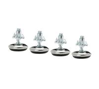 PATIKIL M6x13x30mm Mobili Scorrevole Livellamento Piedini, 4pz Pavimento Protezione Regolabile Avvitamento Livellatore con Dadi a T per Tavolo Zampa