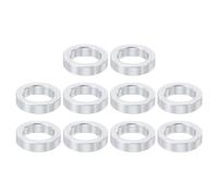 PATIKIL M8 Distanziali in alluminio, 10pz Distanziali Metallici in Alluminio 8,2mm ID x 12mm OD x 3mm L Distanziatore Vite Distanziale Alluminio Rotondo Adatti per Viti 5/16" M8
