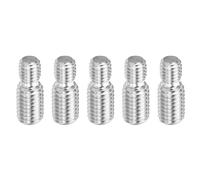PATIKIL M8xM10x25mm Bullone a Doppia Estremità Filettata Vite Prigioniera, 5pz Acciaio Inossidabile 304 Adattatore Riduttore Filettato per Ferramenta per Mobili