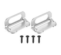 PATIKIL Maniglia A Scomparsa Per Porta, 2 Pezzi A Filo Invisibile Con Viti Per Mobile Cassetta Degli Attrezzi Contenitore Arredo A Scomparsa Automatica, Argento