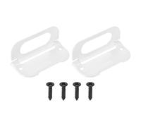 PATIKIL Maniglia A Scomparsa Per Porta, 2 Pezzi A Filo Invisibile Con Viti Per Mobile Porta Cassetta Degli Attrezzi Contenitore Arredamento A Scomparsa Automatica, Bianco