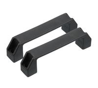 PATIKIL Maniglie Plastica con Fori da 150mm, 2pz Maniglie Quadrate per Cassetti, Ferramenta da Cucina per Bagagli, Attrezzature Meccaniche, Maniglia per Porta e Armadio, Nero