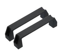 PATIKIL Maniglie Plastica con Fori da 180mm, 2pz Maniglie Quadrate per Cassetti, Ferramenta Cucina per Bagagli, Attrezzature Meccaniche, Maniglia per Porta e Armadio, Nero