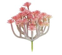 PATIKIL Mini Artificiali Piante Grasse Pianta, Finte Piante Grasse Pianta Senza Vaso Realistica Apparenza Piante Grasse per Casa Giardino Decorazione, Rosso