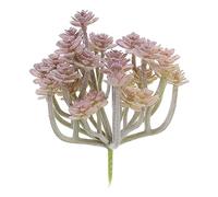 PATIKIL Mini Artificiali Piante Grasse Pianta, Finte Piante Grasse Pianta Senza Vaso Realistica Apparenza Piante Grasse per Casa Giardino Decorazione, Viola