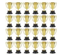 PATIKIL Mini Trofei da 3,22 Pollici, 24 Pezzi Coppe Trofeo d'oro in Plastica Piccoli Trofei d'oro per Tornei Sportivi Competizioni Feste Favori di Festa Vincita