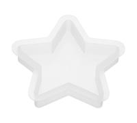 PATIKIL Modello in Resina a Forma di Stella a Cinque Punte da 4,7 Pollici, Stampi in Silicone a Stella per filiera di Colata in Resina Epossidica per Realizzare Decorazioni, Bianco