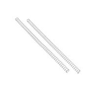 PATIKIL Molle a Spirale, 0,8x12x305mm Molle Compressione, Molla a Compressione a Spirale 2pz 304 Inox Acciaio Molle, Argento Tonalità