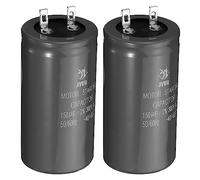 PATIKIL Motore Avvio Condensatore, 2pz 150uf 300V 50/60Hz CD60 Marcia Condensatore Avviamento Condensatore per Aria Condizionatori, Elettrici Motori Avviamenti Marcia