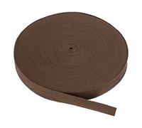 PATIKIL Nastri in Sbieco di Cotone 2cm 45m Nastro Cotone Twill Nastro Rilegatura Fettuccia Spina Pesce per Cucito Regalo Avvolgimento Artigianato Fai Da Te Profondo Caffè