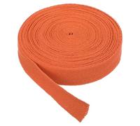 PATIKIL Nastri in Sbieco di Cotone 2cm 9m Nastro Cotone Twill Nastro Rilegatura Fettuccia Spina Pesce per Cucito Regalo Avvolgimento Artigianato Fai Da Te Arancione Scuro