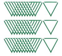 PATIKIL Nastri Premio Collo Clip Scatto, 30pz Cordini per Medaglie Strisce Poliestere Nastro per Competizioni Incontri Sportivi Feste Sportive, Verde Bianco