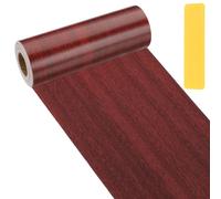 PATIKIL Nastro Di Riparazione Effetto Legno 15cm x 10m, Autoadesivo Patch Di Riparazione Con Scraper Per Pavimento Porta Finestra Mobile Tavolo Noce