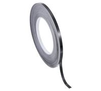 PATIKIL Nastro In Poliestere Metallizzato 6.3 mm x 50 Metri, Nastro Adesivo Metallizzato Nero Lucido Per Dettagli Pareti Accentate Arti Grafiche Rifiniture Barche Pareti