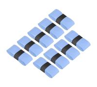 PATIKIL Nastro per Impugnatura Racchetta da Tennis 43,3", pz9, Pu Sovrapposizione Assorbente Perforata Antiscivolo per Racchetta da Badminton e Canna da Pesca, Azzurro Cielo.
