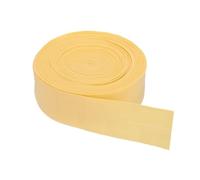 PATIKIL Nastro sbieco a piega singola, 9,9 m, larghezza 30 mm, in cotone, per fai da te, indumenti, cucito, cuciture e trapuntatura, giallo chiaro
