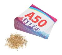 PATIKIL Numeri da Corsia Antistrappo 7X6 Pollici, 1-50 Numeri Ombra Impermeabili per Gare con Spille di Sicurezza per Maratone Giochi Sportivi Competizioni Corridori