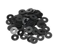 PATIKIL Nylon Rondella Piatta M5 5x15x1mm (IDxODxT) Nero 100pz
