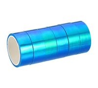 PATIKIL Olografico Nastro 15mm x 5m, 6 Rotolo Auto Adesivo Metalizzato Foglio Mascheratura Adesivo per Fai-da-Te Arte Artigianato Avvolgimento Decorazione, Blu
