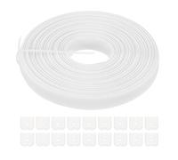 PATIKIL Ossa per Cucire, 10 Iarde 12mm Ampio Poliestere Alto Densità Stecche per Corsetti Corsetto Stecca con 40Pz Cappucci Terminali per Corsetto Abito Sposa Cappello Fai da Te, Beige