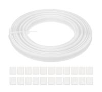 PATIKIL Ossa per Cucire, 15 Iarde 10mm Ampio Poliestere Cuci-Attraverso Stecche per Corsetti Corsetto Stecca con 60Pz Cappucci Terminali per Corsetto Abito Sposa Cappello Fai da Te, Beige