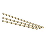 PATIKIL Ottone Stelo,Ottone Solido Rotondo Stelo 2mm,2/32" Diametro 100mm Lunghezza Tornio Barra Stock per RC Modello Aeroplano Elicottero Fai da Te Artigianato 4pz