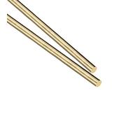 PATIKIL Ottone Stelo,Ottone Solido Rotondo Stelo 4mm,5/32" Diametro 100mm Lunghezza Tornio Barra Stock per RC Modello Aeroplano Elicottero Fai da Te Artigianato 2pz