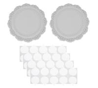 PATIKIL Pad in Silicone per Sigillo Cera, 2Pz Tamponi per Sigillo Cera con 40 Punti Adesivi Bifacciali, Piastra Supporto per Timbro, Ceralacca Fai da Te, Artigianato, Grigio