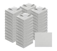 PATIKIL Panno In Microfibra Per Occhiali 7"x6", 200 Pezzi Panno Per Pulizia Occhiali Morbido Per Schermi Per Lenti Fotocamera Occhiali Schermi In Borsa Vinile Individuale, Grigio